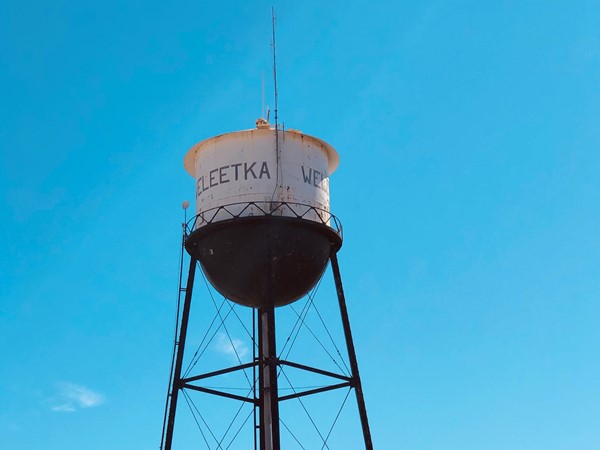 The great water tower of Weleetka 