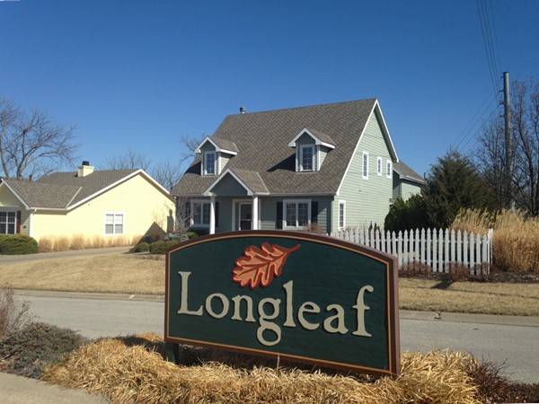 Entrance to Longleaf neighborhood in Lawrence, KS
