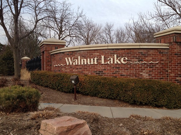 Gated entrance to Walnut Lake