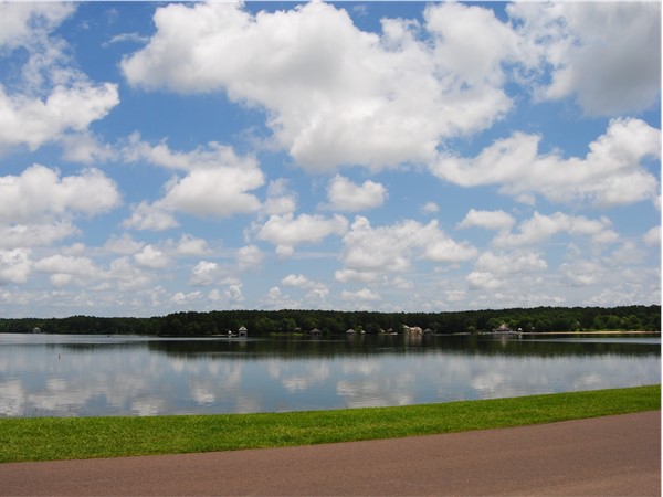 Cakebrake's 250 acre lake! It is great for fishing, tubing, skiing, or just relaxing