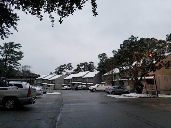 Diamondhead Highpoint Townhouses are wrapped in snow