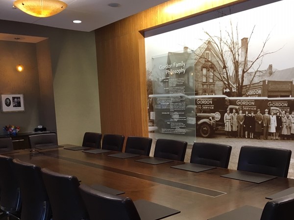 Are you lucky enough to sit at this Gordon Food Service boardroom table in their Heritage Room? 
