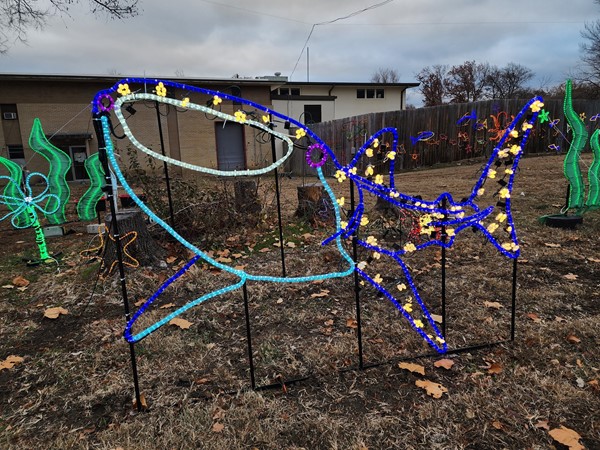 Holiday display at the Topeka Zoo