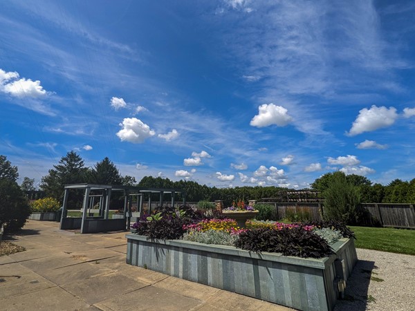 The Cedar Valley Arboretum features colorful garden displays 