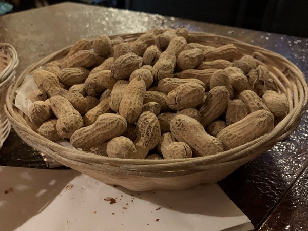 Spicy peanuts at the North Branch Bar and Grill