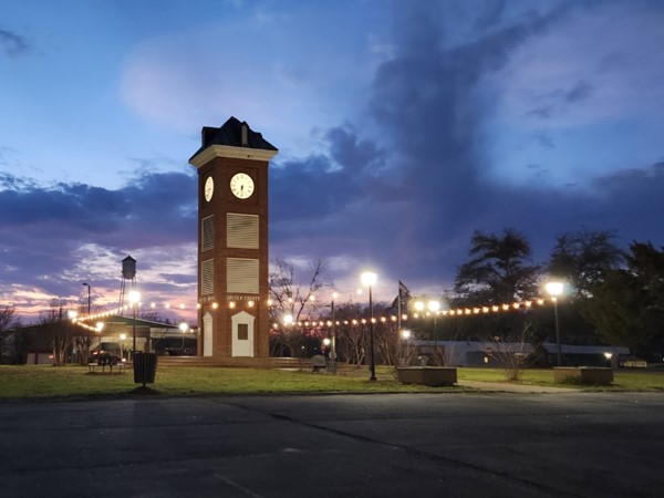 Lights are coming on at the City Square in Star City, AR