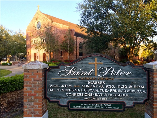 Saint Peter Catholic Church on Jefferson Ave in downtown Covington.