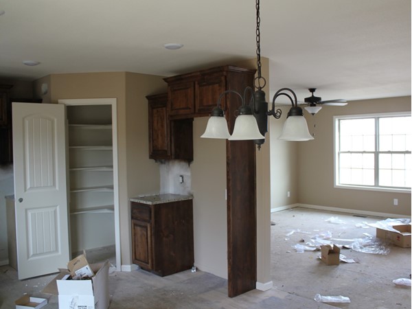 Madisyn update!  Kitchen has granite counter tops, stained cabinets and a nice pantry closet