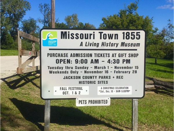 Missouri Town is a 30-acre outdoor history museum located in Fleming Park 