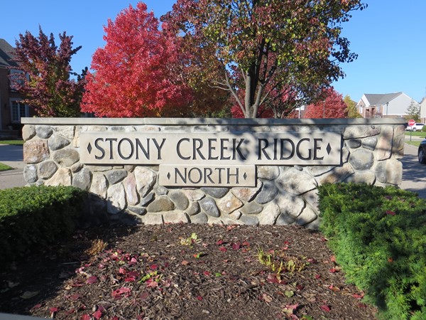 Welcome to Stony Creek Ridge North