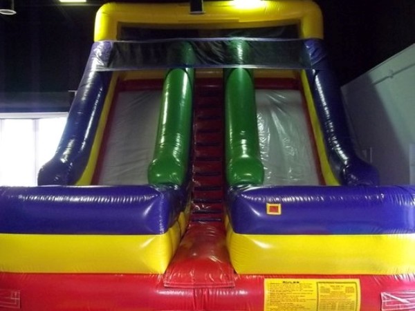 Castaway Play Cafe, bounce slide