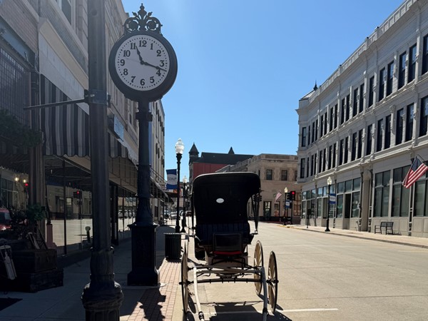 Carriage in Downtown Sedalia! Perfect photo opportunity! 