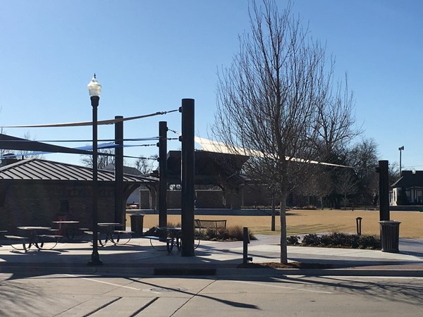 It’s a beautiful day at Charlie Young Park in downtown Bixby