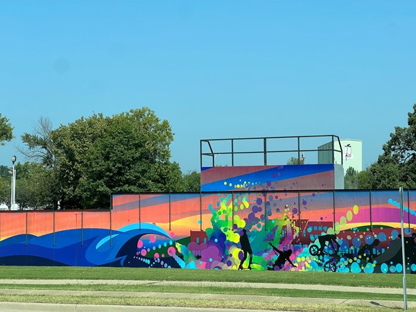 Creative artistry brings a splash of color to the Rogers Skate Park in Rogers, AR