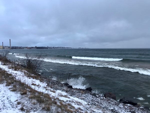 January storm brewing over Lake Superior