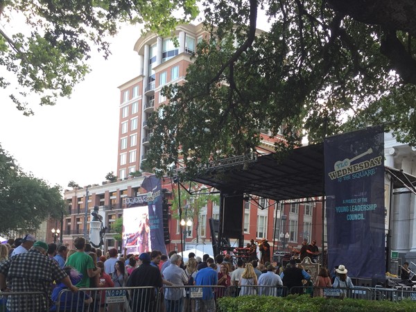 Wednesdays at the Square in Lafayette Square has local bands and great food during spring 