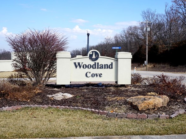 Woodland Cove offers a beautiful entrance