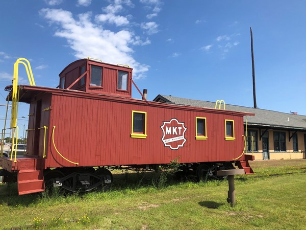 Caboose located in downtown Hominy