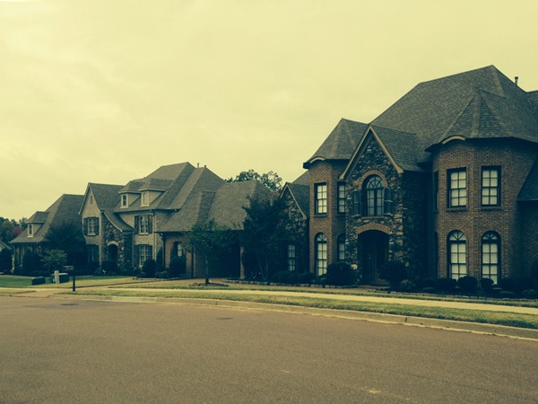 Golf course homes in the Reserve at Cherokee, Olive Branch 