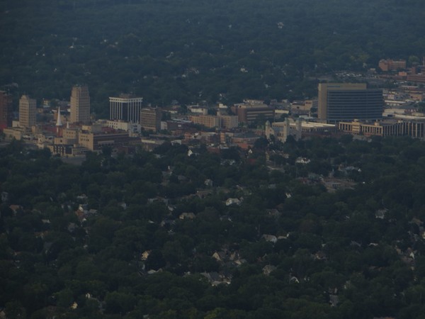 Aerial view of the City of Jackson