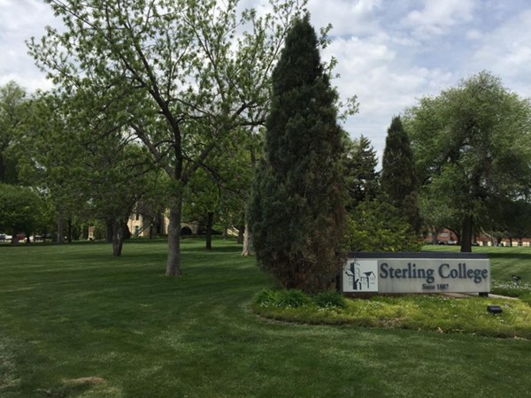 The beautiful Sterling College campus on a spring day in Sterling