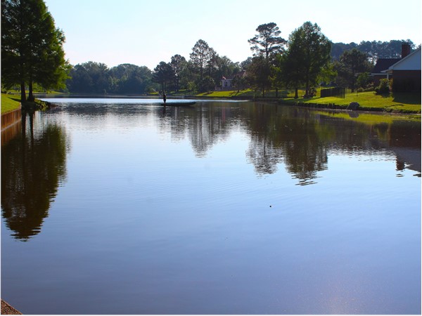Lake Village not only offers luxury homes, but a peaceful place to sink a hook in the water
