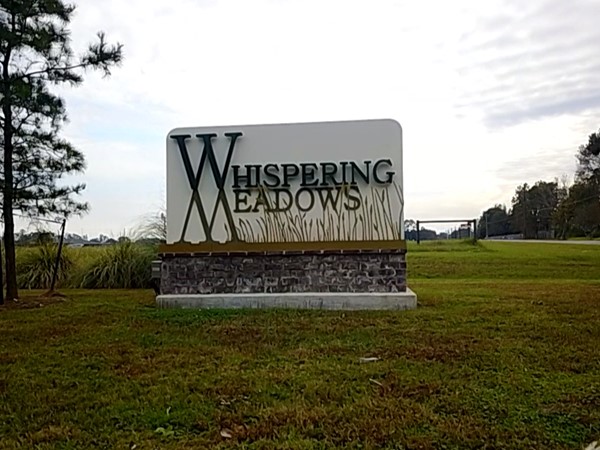 Entrance for Whispering Meadows