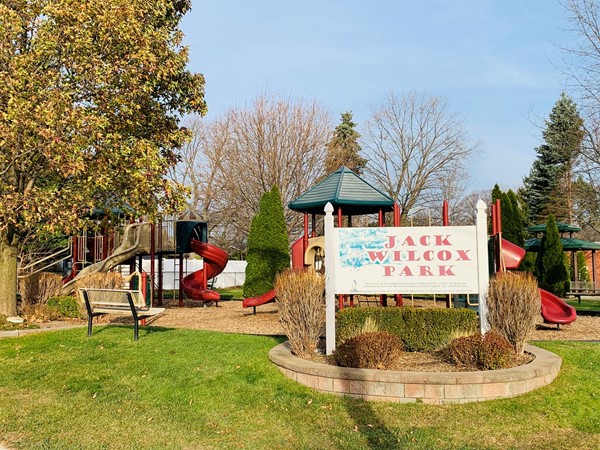 Jack Wilcox Park, in the Birch Estates sub, has play structures and a small, picnic gazebo