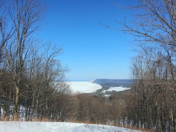 Love this March view from the Empire Bluffs trail