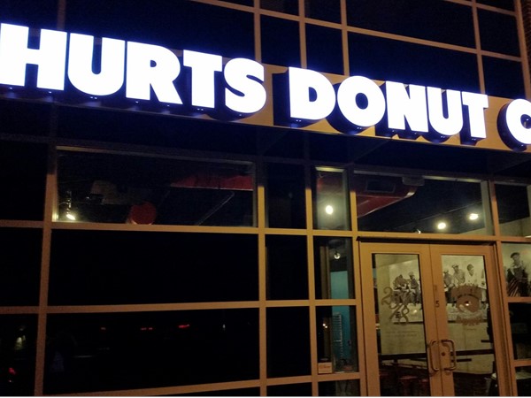 Several varieties of donuts here at Hurts Donut Co. Stop by and try some