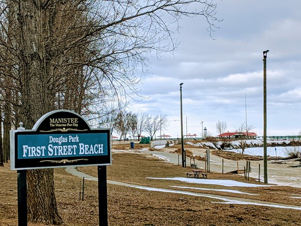 Located at the west end of First Street on Lake Michigan 
