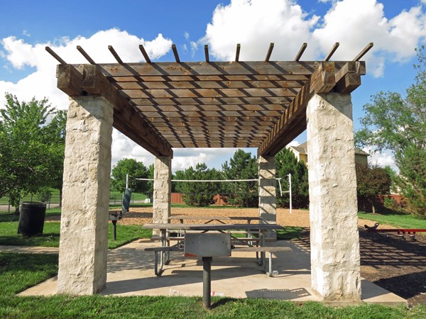 Picnic, play area, and Volleyball court for Grey Oaks
