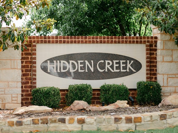 Entrance to Hidden Creek - Welcome