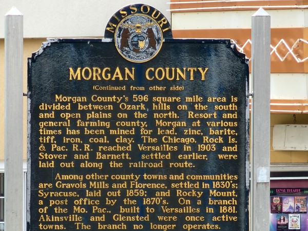 Part two of Morgan County History. Our area is full of rich history