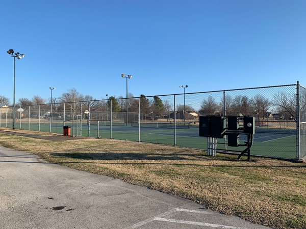 Play day or night at the Country Aire Estates Park lighted tennis and basketball courts 