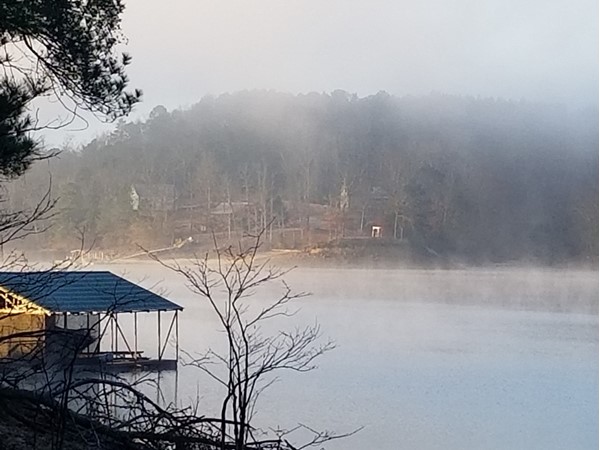 Christmas day morning on Smith Lake in Arley 