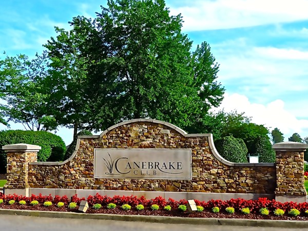 Entrance to Canebrake....A fabulous golf community in Athens, AL