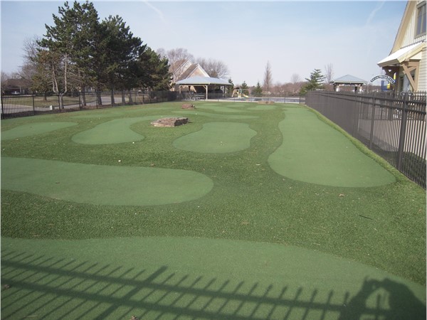 Putting green for members is open and it creates a fun diversion for kids who come to the pool