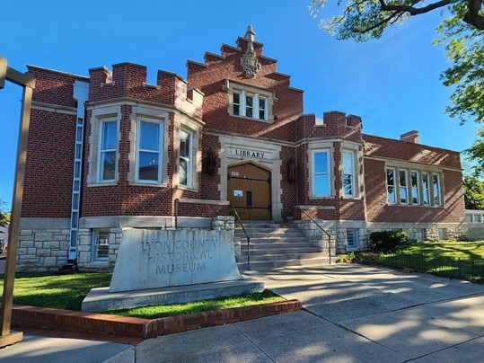 Historic building that was former home of Carnegie Library and the Lyon County Historical Society 