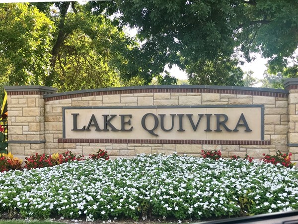 Beautiful Lake Quivira community