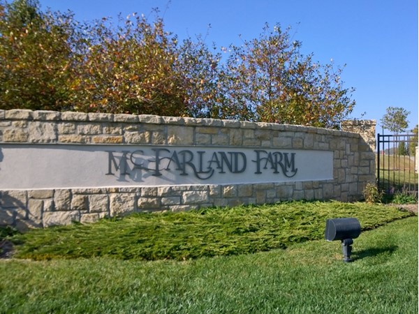 Entrance to the Reserve at McFarland Farm