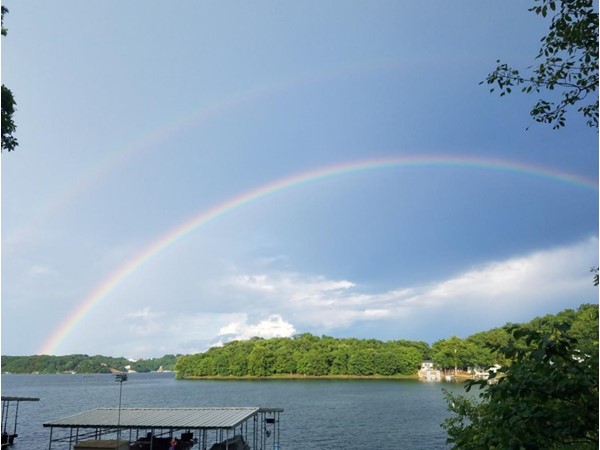 Double rainbow at Lake of the Ozarks