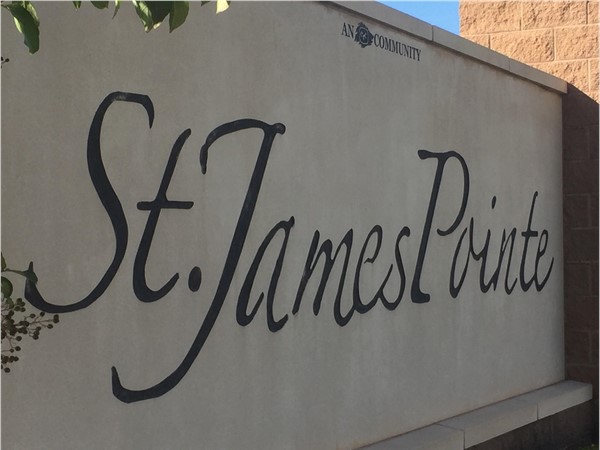 St. James Pointe entrance