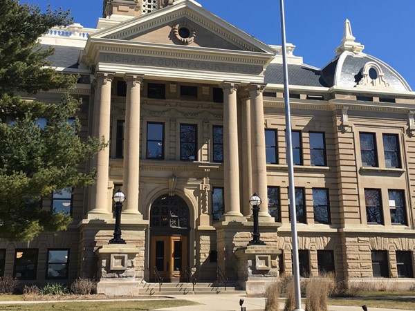 The beautiful and historic Ingham County Courthouse in the heart of Mason