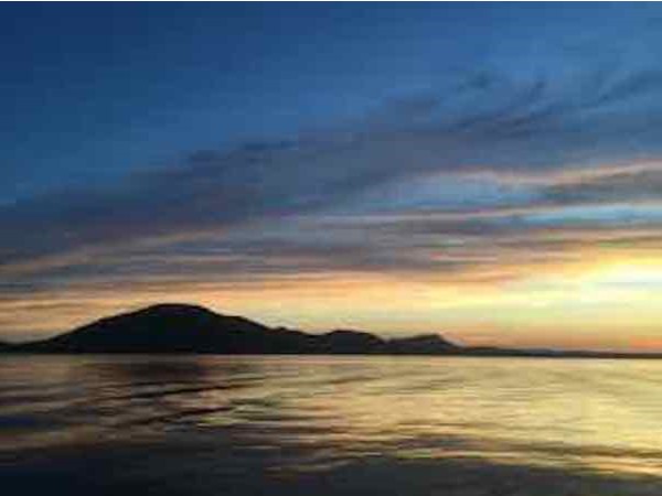 Beautiful sunset at Lake Lawtonka