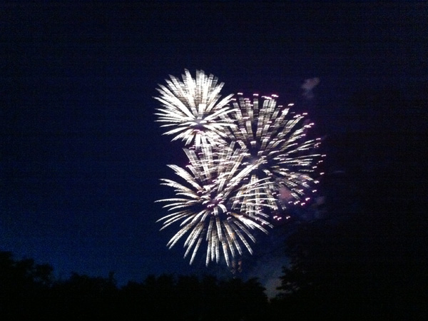 Fireworks, June 28, 2013 over the Lansing City Park