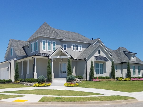 One of the many beautiful homes in Berwick South in Broken Arrow