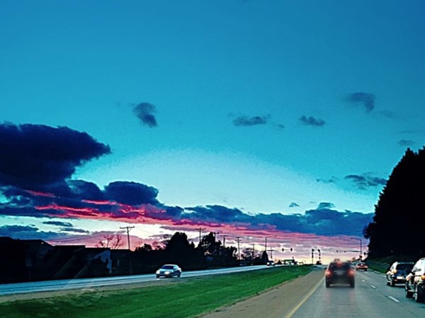 Beautiful sky on the east side of Davenport on my way home from work