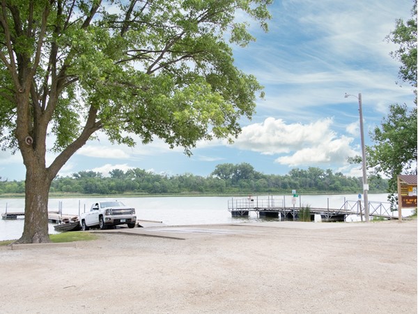 Browns Lake has a great spot to launch and land your boat