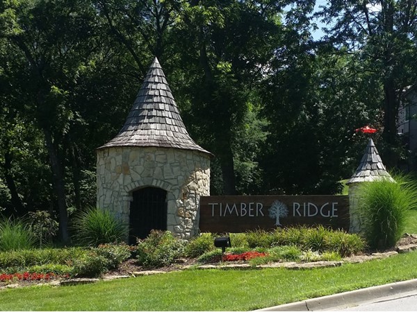 Beautiful entrance to Timber Ridge
